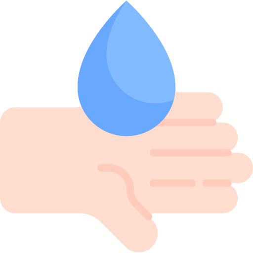 lavarse las manos Kawaii Flat icono