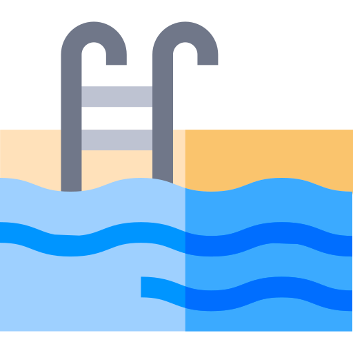 Swimming pool Basic Straight Flat icon