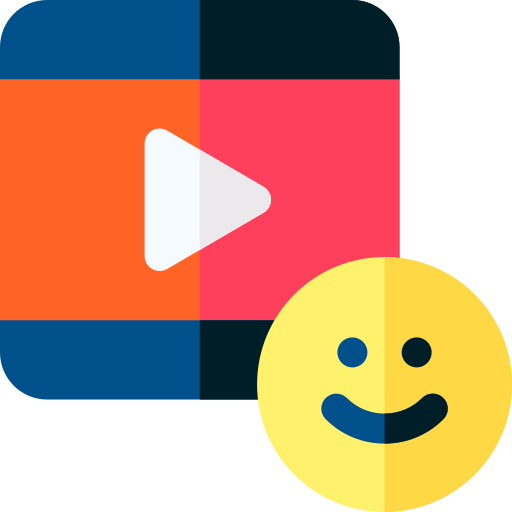 vídeo Basic Rounded Flat icono
