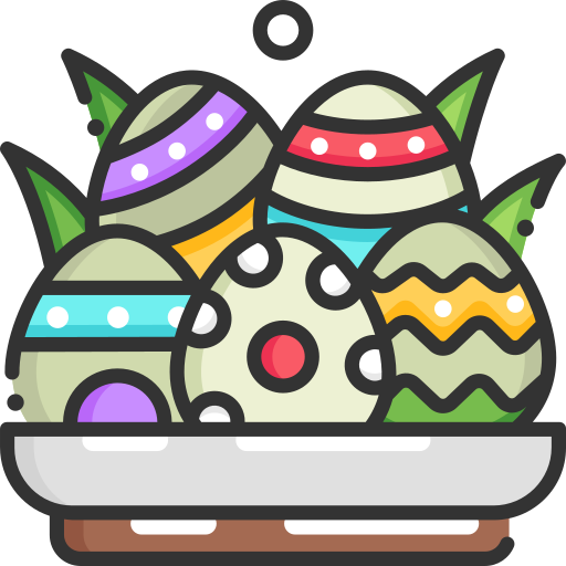 paas eieren SBTS2018 Lineal Color icoon