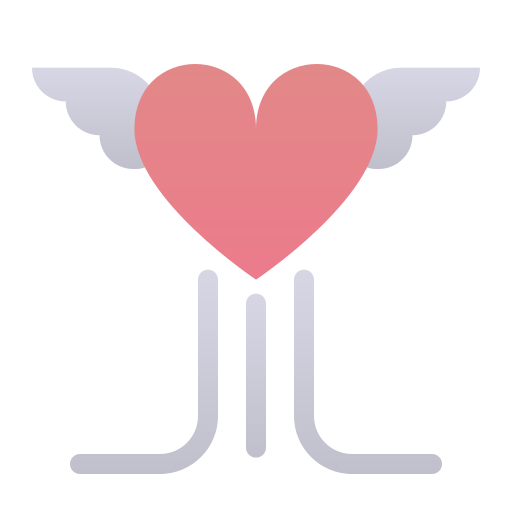 skrzydła serca Generic Flat Gradient ikona