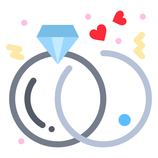 diamant-ring Flatart Icons Flat icon