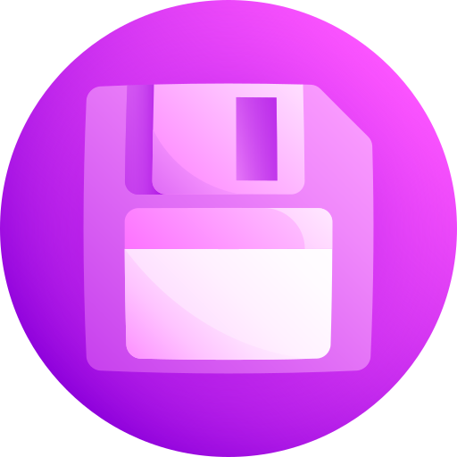 Diskette Gradient Galaxy Gradient icon