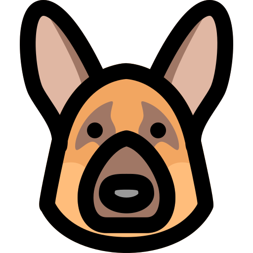hond Vitaliy Gorbachev Lineal Color icoon