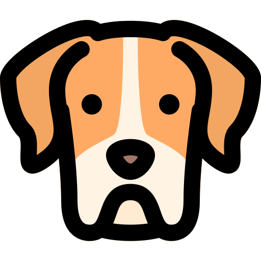 Собака Vitaliy Gorbachev Lineal Color иконка