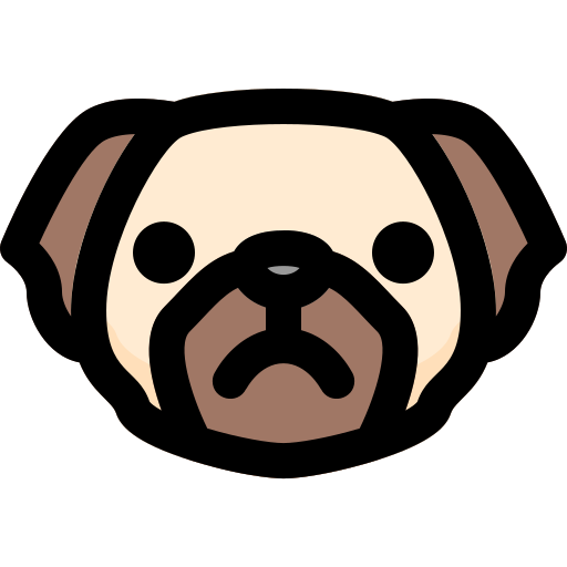 Собака Vitaliy Gorbachev Lineal Color иконка