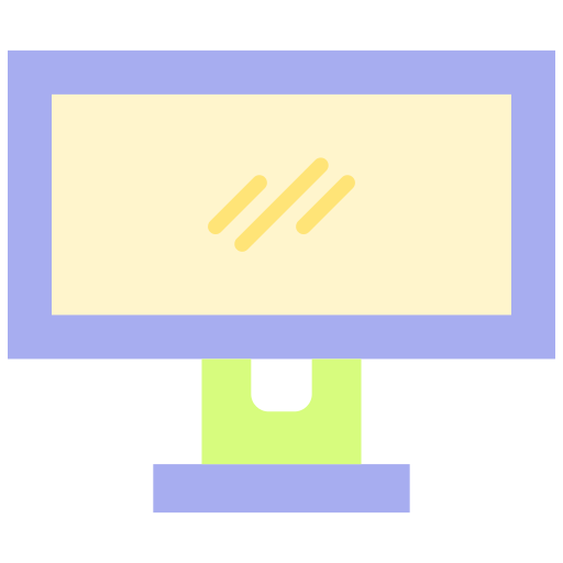 pantalla lcd de alta definición Good Ware Flat icono