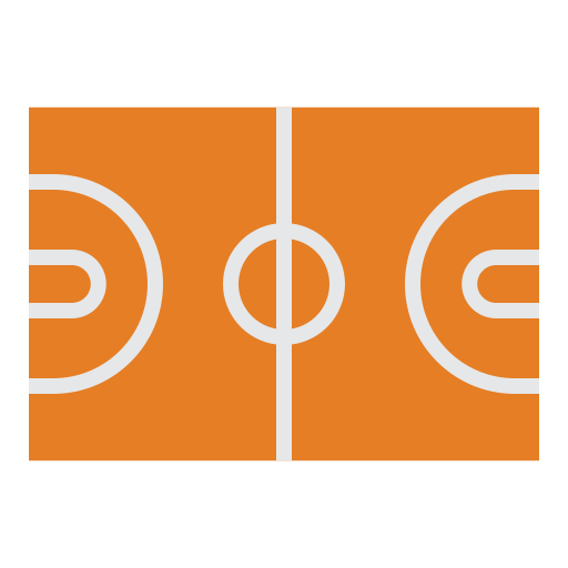 cancha de baloncesto Good Ware Flat icono