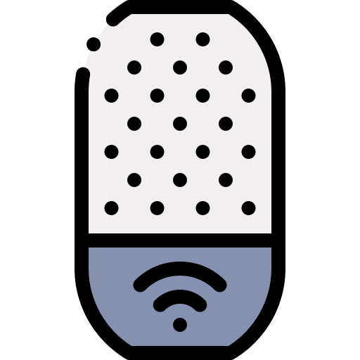 Voice command Detailed Rounded Lineal color icon