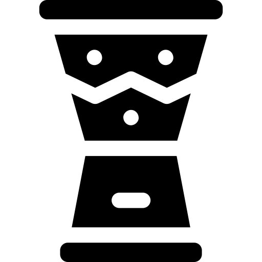 trommel Basic Rounded Filled icoon