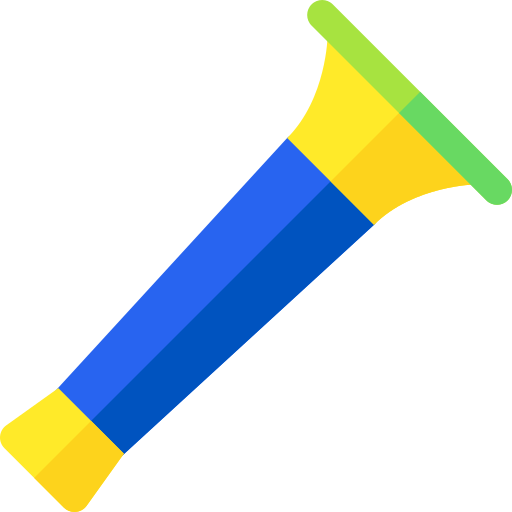 vuvuzela Basic Rounded Flat Ícone