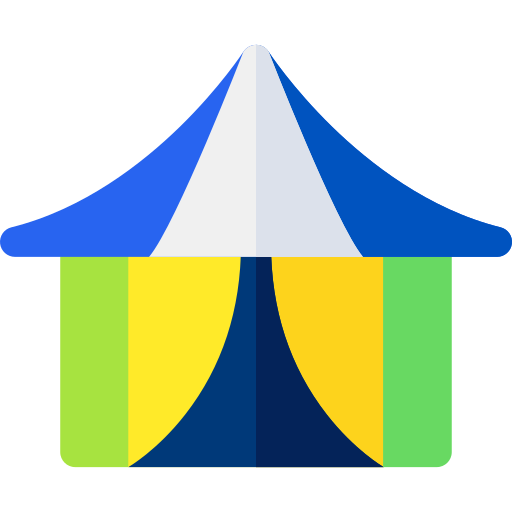 namiot cyrkowy Basic Rounded Flat ikona