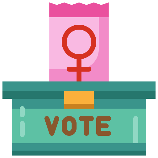 Избирательное право женщин Generic Flat иконка