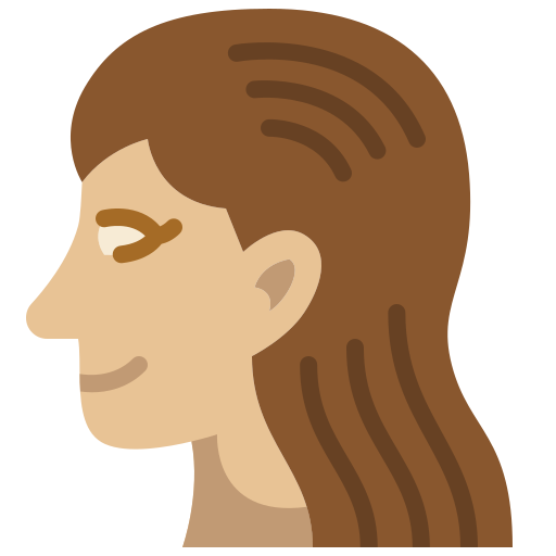 capelli di donna Generic Flat icona