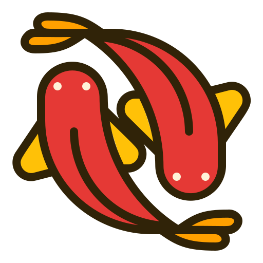 鯉 Generic Outline Color icon