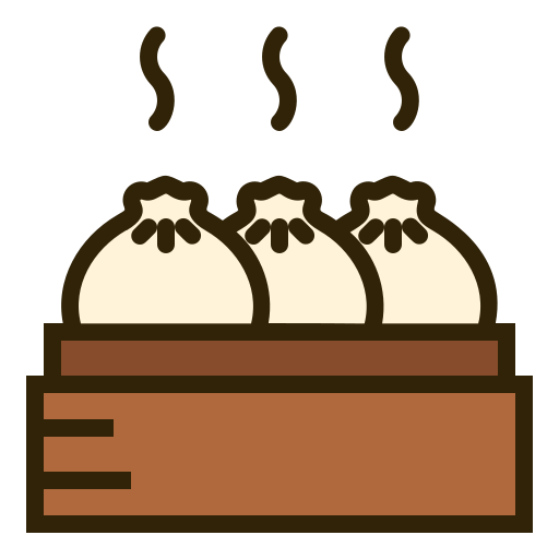 Dumpling Generic Outline Color icon