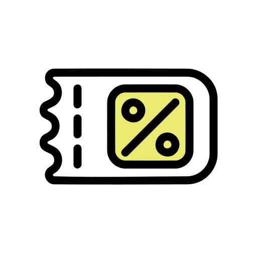쿠폰 Generic Outline Color icon