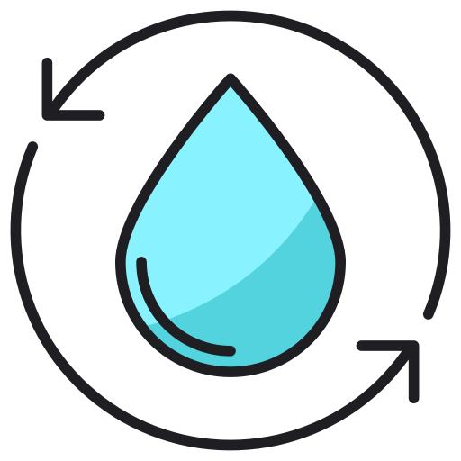 Recycle water Generic Outline Color icon