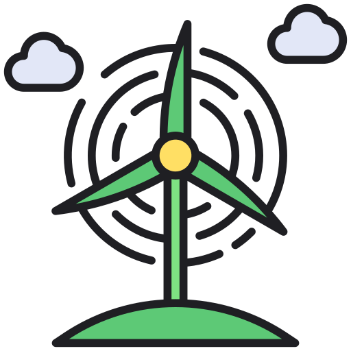 Wind power Generic Outline Color icon