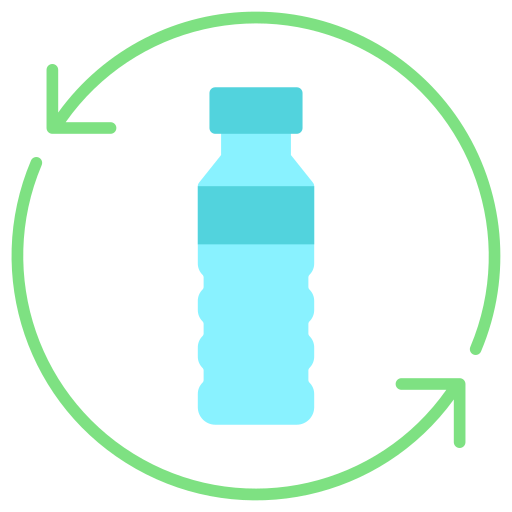 botella de reciclaje Generic Flat icono