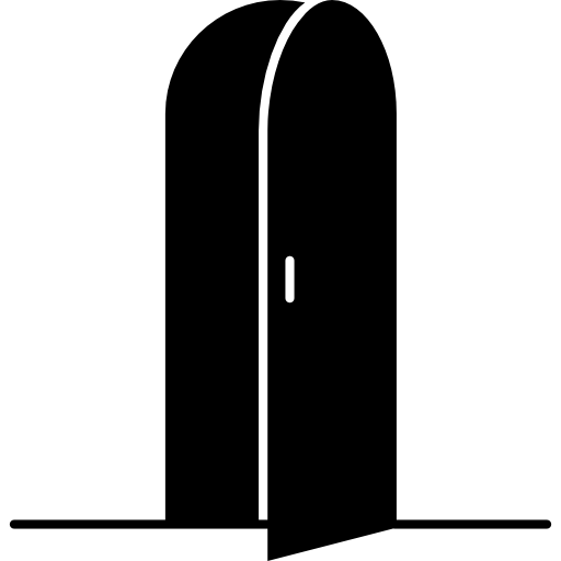 puerta Roundicons Solid icono