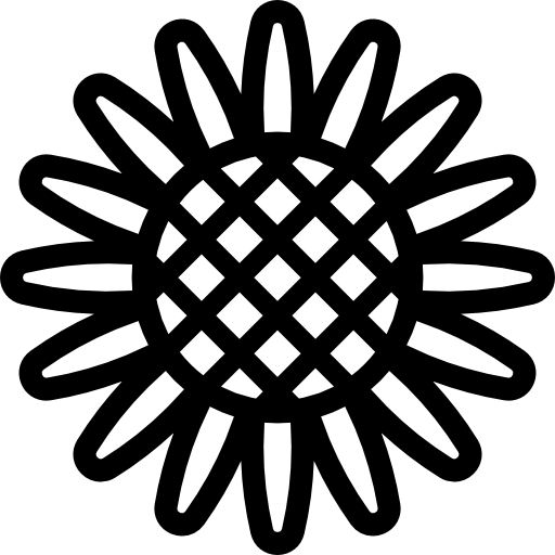 girasol Detailed Rounded Lineal icono