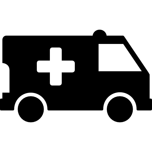 Ambulance Roundicons Solid icon