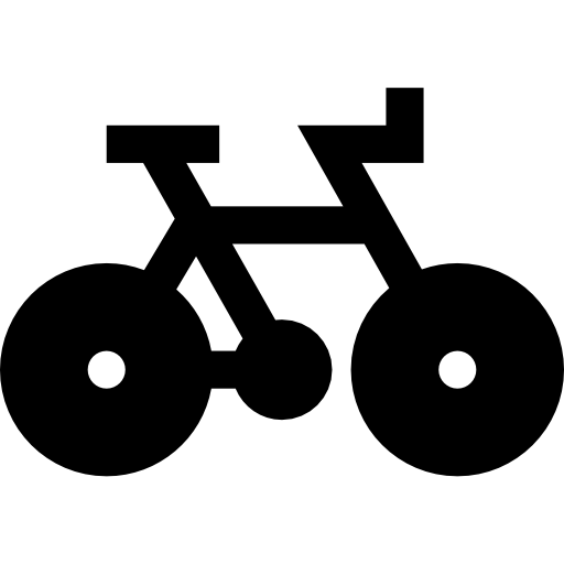 Bicycle Basic Straight Filled icon