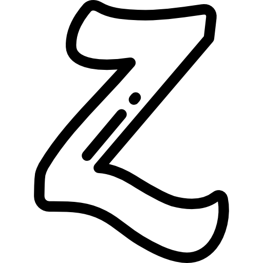 zerply Detailed Rounded Lineal Icône