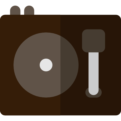 draaitafel Basic Rounded Flat icoon
