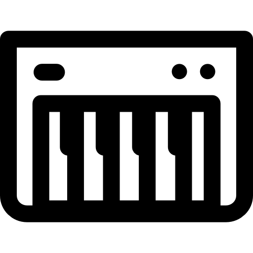 synthesizer Basic Rounded Lineal icon