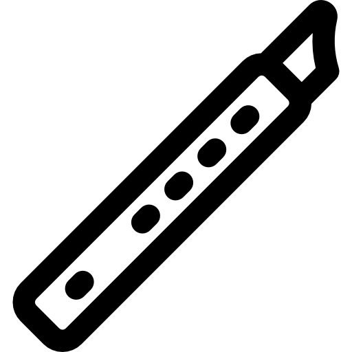 fluit Basic Rounded Lineal icoon