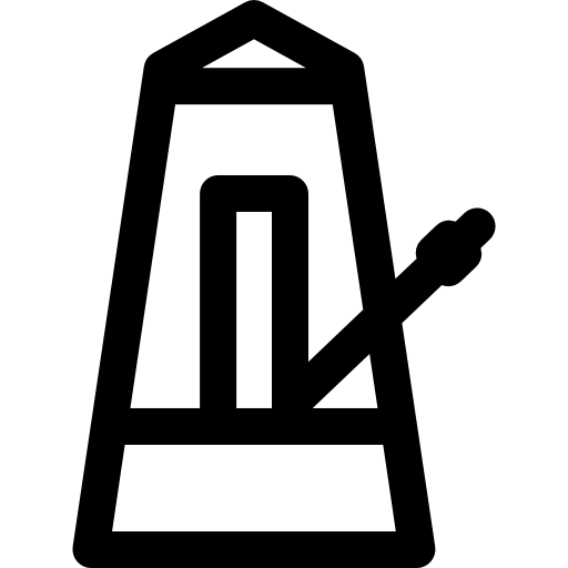 metrónomo Basic Rounded Lineal icono