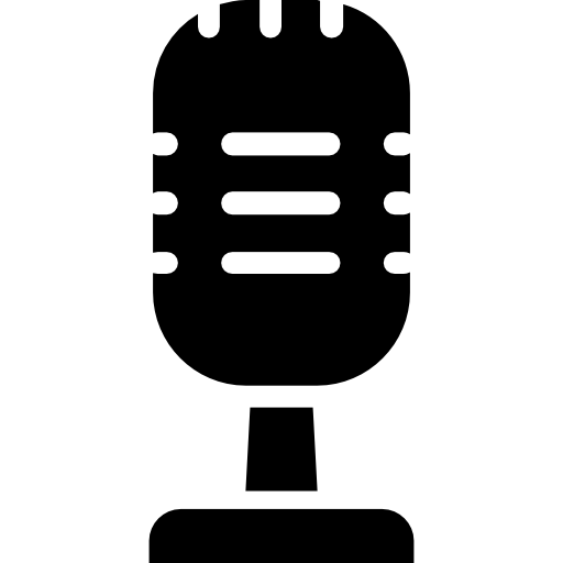 micrófono Basic Rounded Filled icono