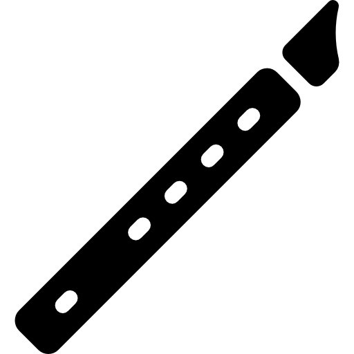 Flute Basic Rounded Filled icon