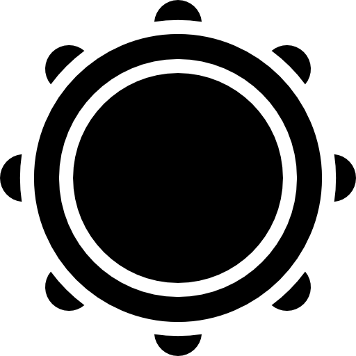 Tambourine Basic Rounded Filled icon