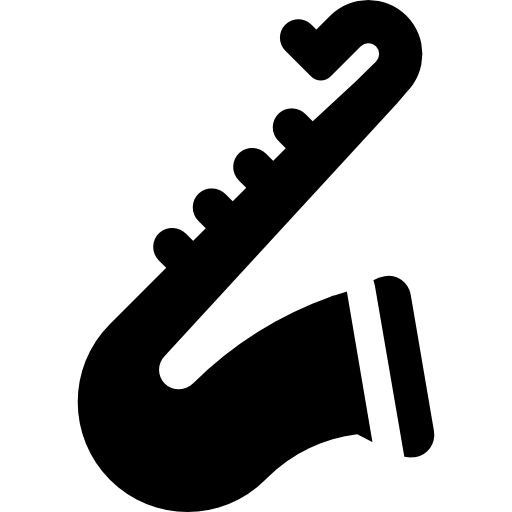 Саксофон Basic Rounded Filled иконка