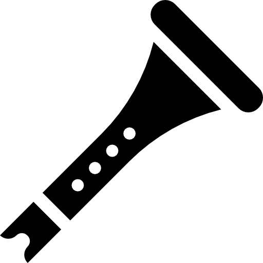 Flute Basic Rounded Filled icon
