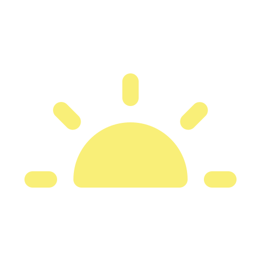 puesta de sol Generic Flat icono
