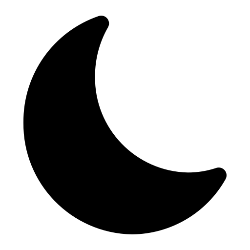 lua crescente Generic Glyph Ícone