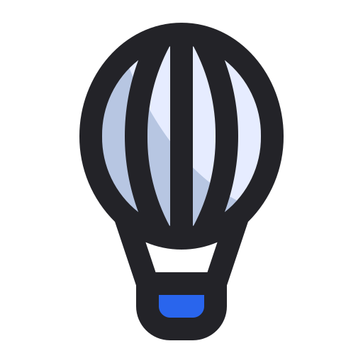 空気熱気球 Generic Outline Color icon