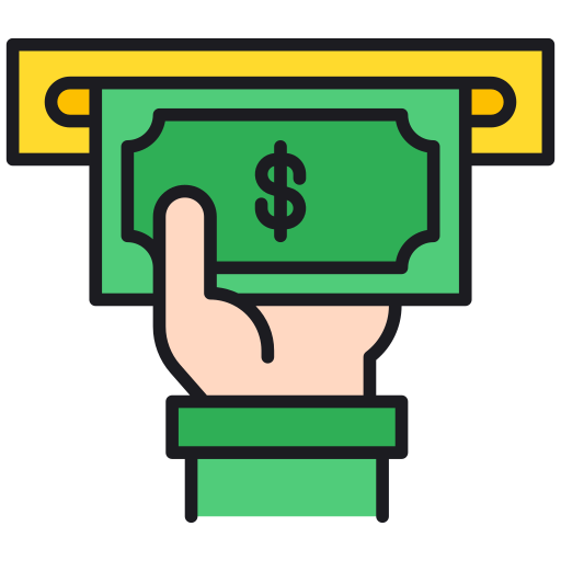 ＡＴＭ Generic Outline Color icon