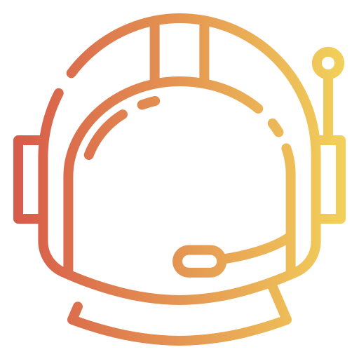 宇宙飛行士のヘルメット Good Ware Gradient icon