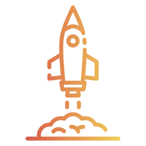 lanzamiento de cohete Good Ware Gradient icono
