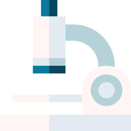 Microscope Basic Straight Flat icon