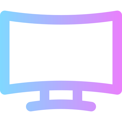 telewizja Super Basic Rounded Gradient ikona