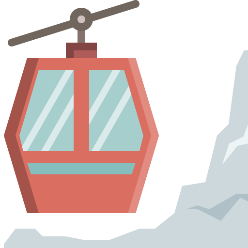 seilbahn Winnievizence Flat icon