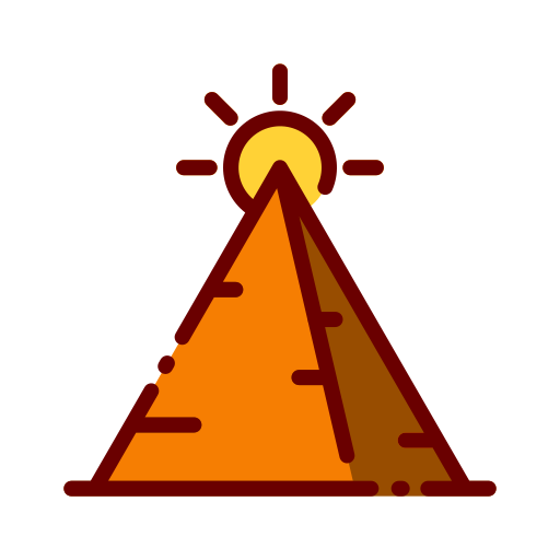 pyramide Good Ware Lineal Color icon