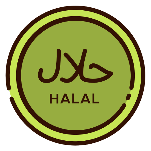 halal Good Ware Lineal Color Ícone