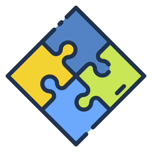 Puzzle Good Ware Lineal Color icon